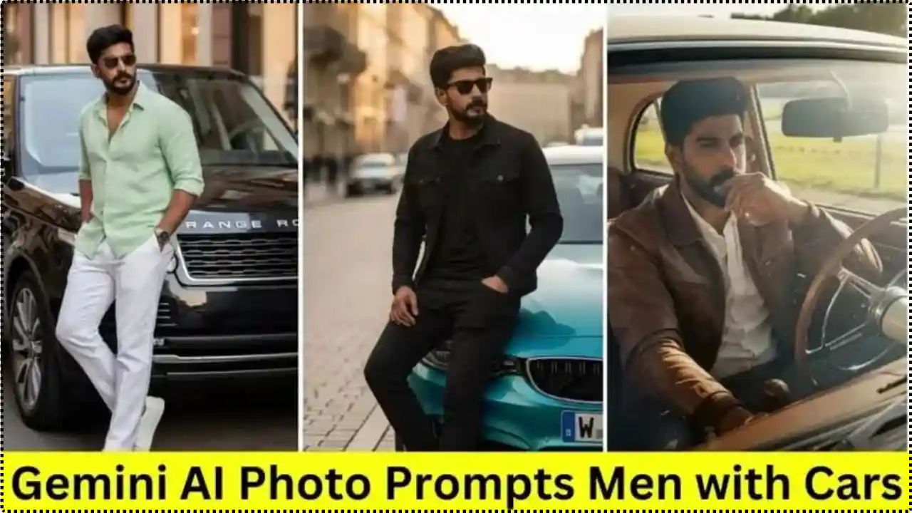 Gemini AI Men With Car Prompt